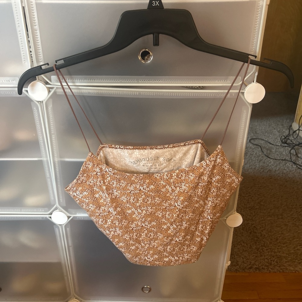 Aeropostale Brown Floral Camisole